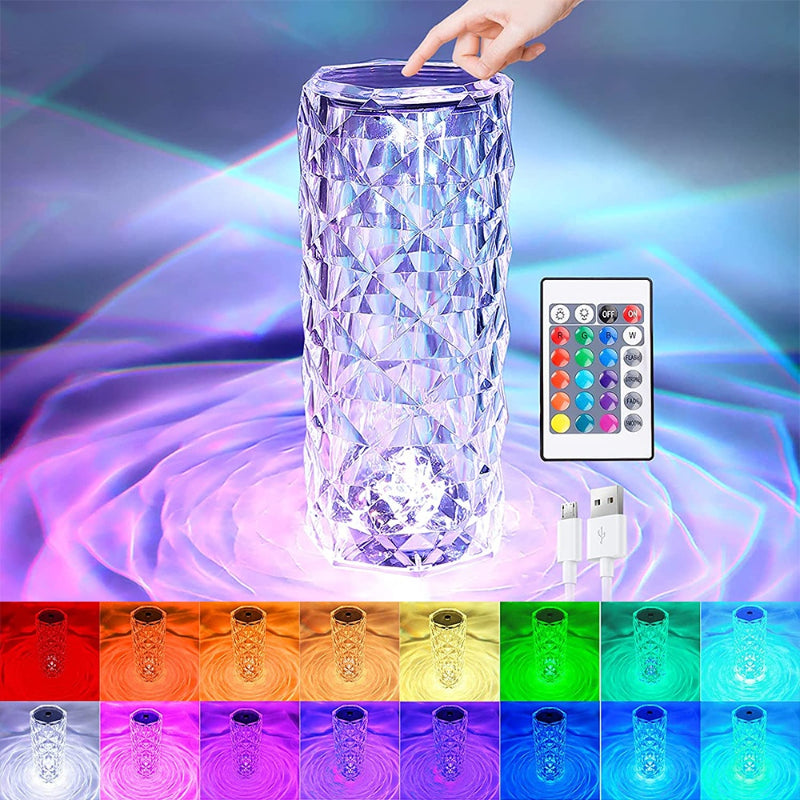Illuminate Your Space with Our LED Crystal Table Lamp