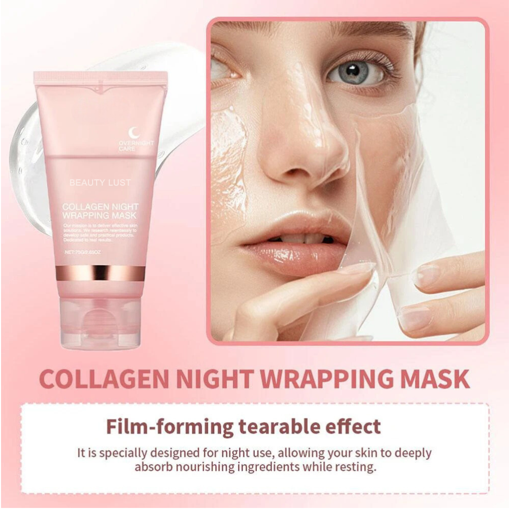 🌟🌟 MEDICUBE Collagen Night Wrapping Mask 75ml | Most viral Korean mask 🔥🔥