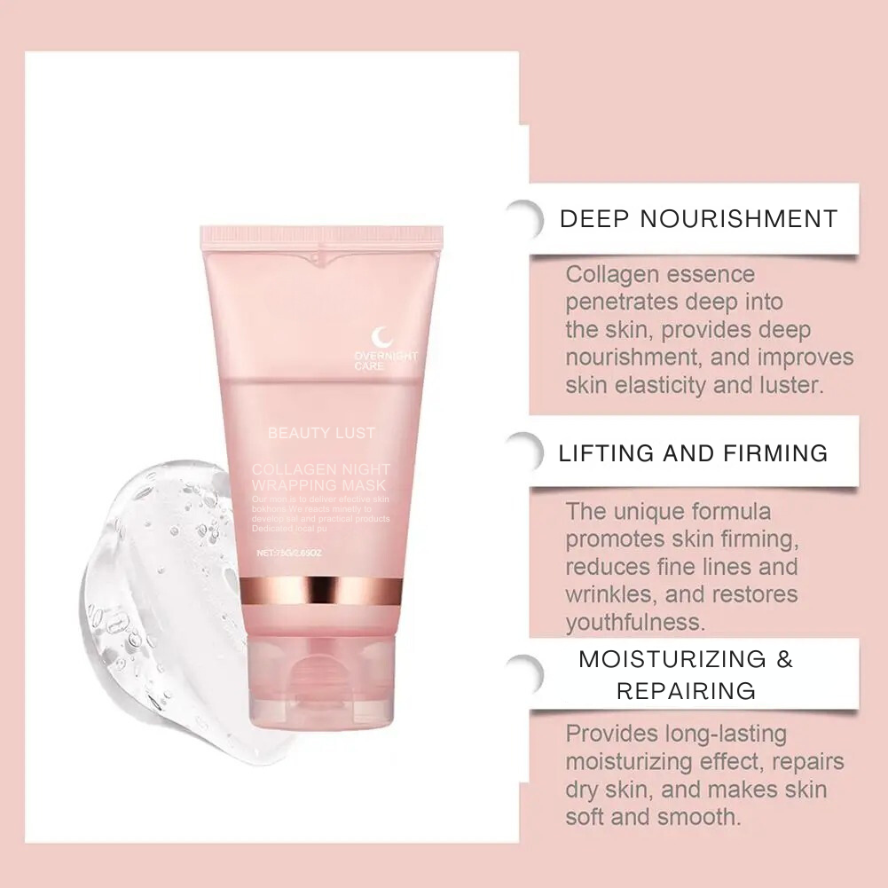 🌟🌟 MEDICUBE Collagen Night Wrapping Mask 75ml | Most viral Korean mask 🔥🔥